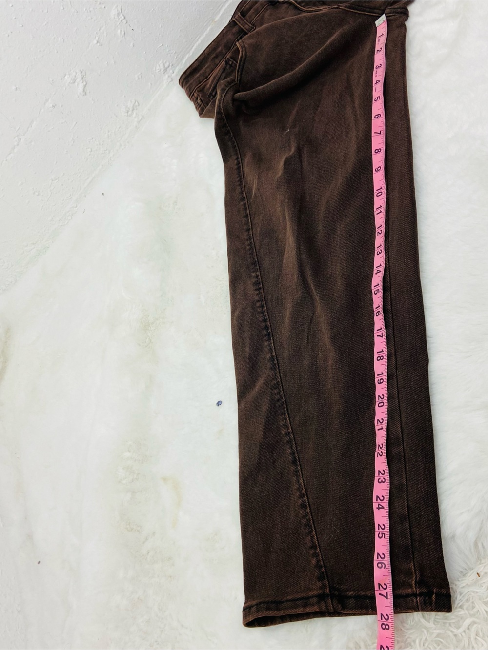 NWT Time and Tru Women’s Brown High Rise barrew Jeans size 12 - Picture 14 of 14